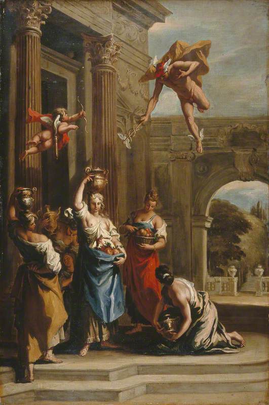 Mercury, Herse and Aglauros - Sebastiano Ricci