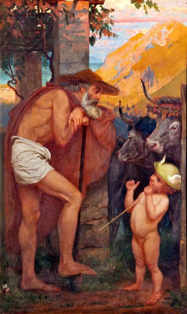 Mercury Flying the Cattle of the Gods - Edward Poynter