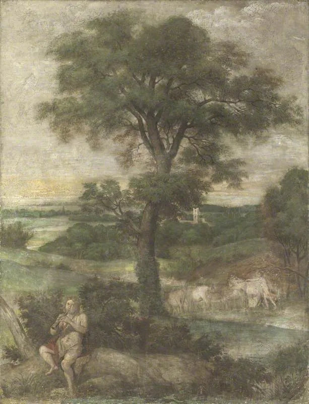 Mercury flying over the herds of Admète - Domenichino