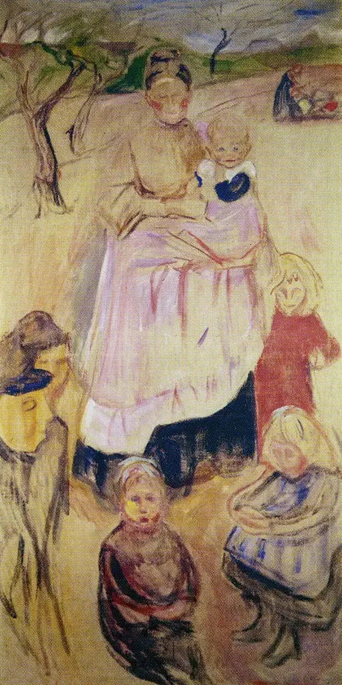 Mother with Children, Thuringia - Edvard Munch