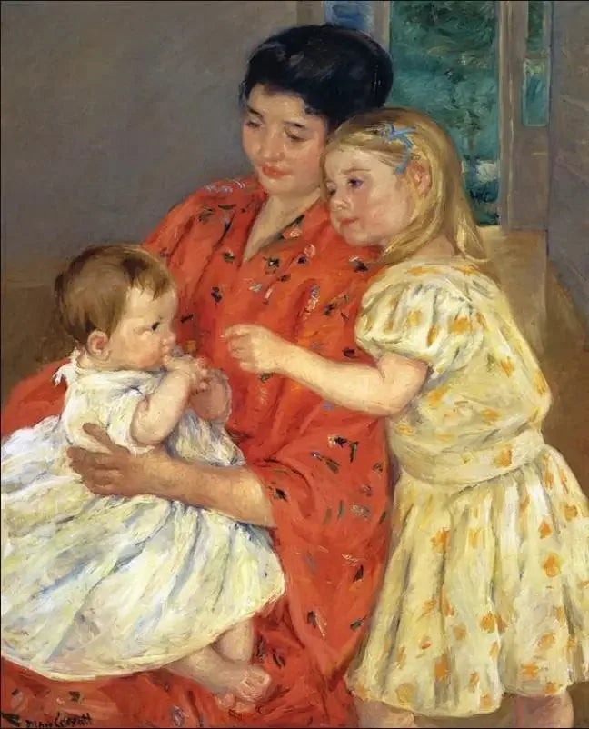 Mother and Two Children - 1901 - Mary Cassatt