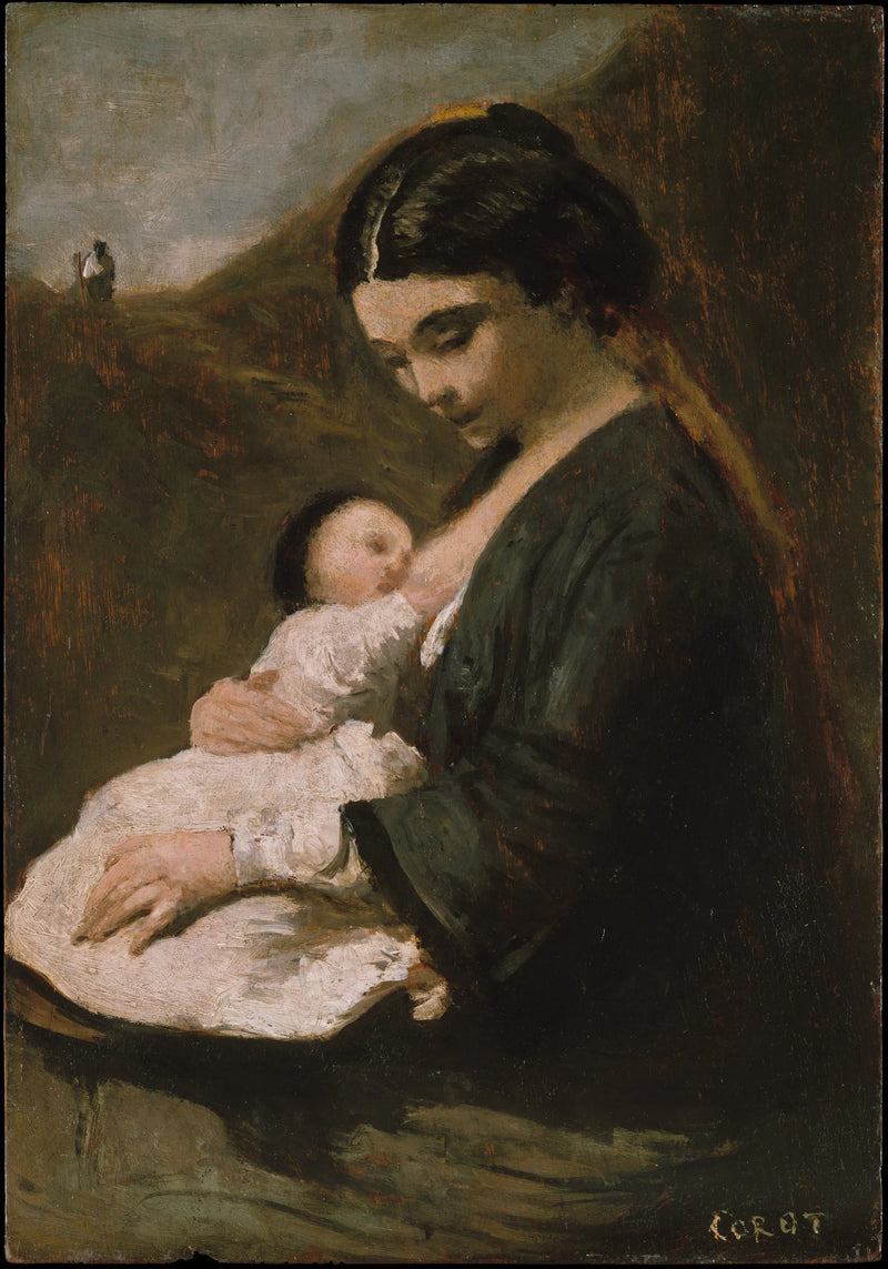 Mère et enfant - Camille Corot
