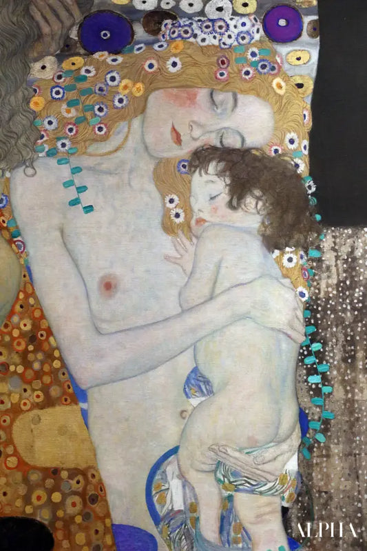 Mère et enfant - Gustav klimt - Reproductions de tableaux et peintures haut de gamme