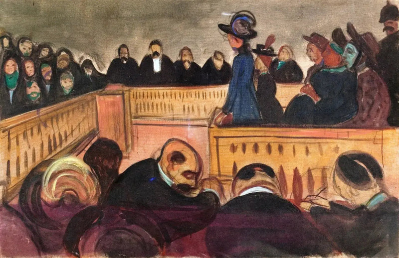 Adoptive Mothers in Court - Edvard Munch