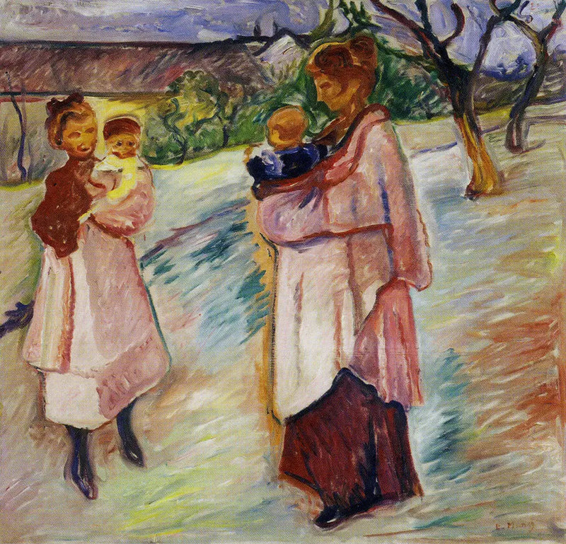 Mothers with Children, Thuringia - Edvard Munch