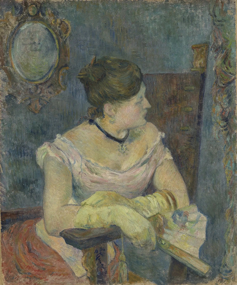 Mette Gauguin in Evening Dress - Paul Gauguin