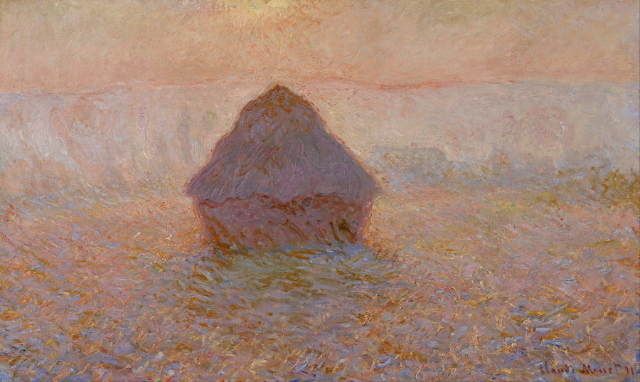 Mill, sun in the mist - Claude Monet