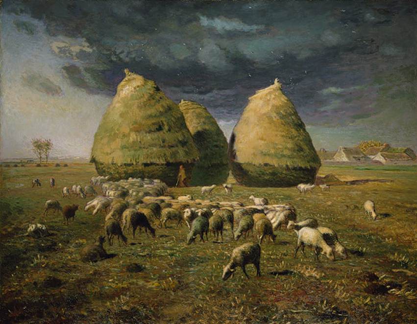 Hay Bales, Autumn - Jean-François Millet