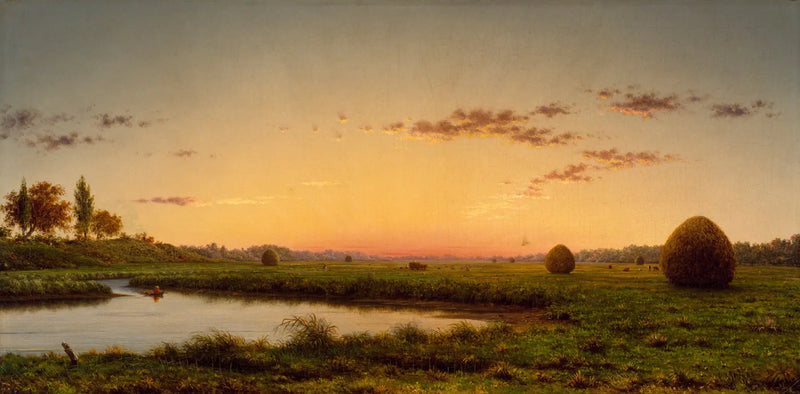 Hay Bales in the Marshes of Newburyport - Martin Johnson Heade