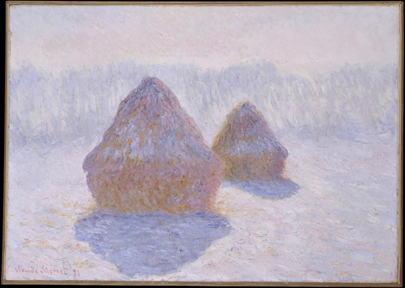 Haystacks, Winter Effect - Claude Monet