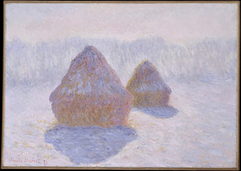 Haystacks, Winter Effect - Claude Monet