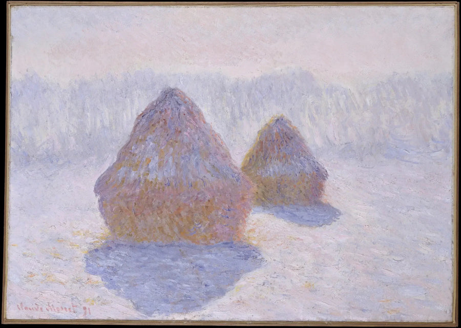 Haystacks, Winter Effect - Claude Monet