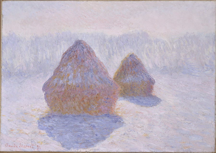 Haystacks, Winter Effect - Claude Monet