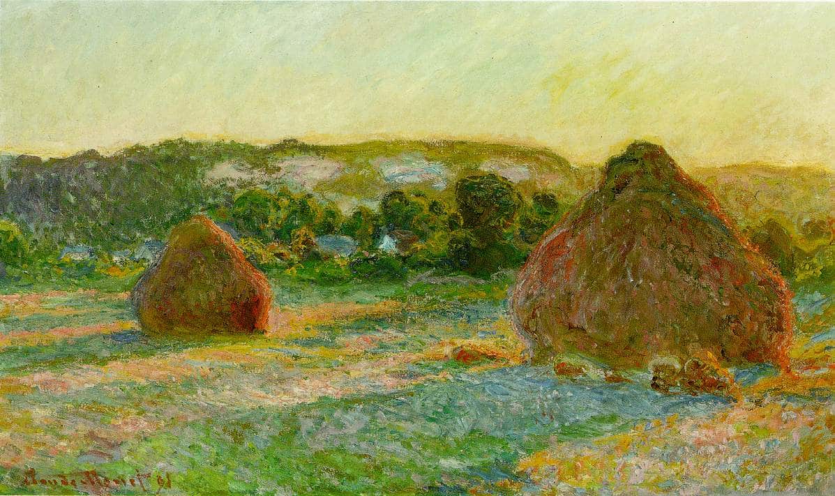 Haystacks, late summer - Claude Monet