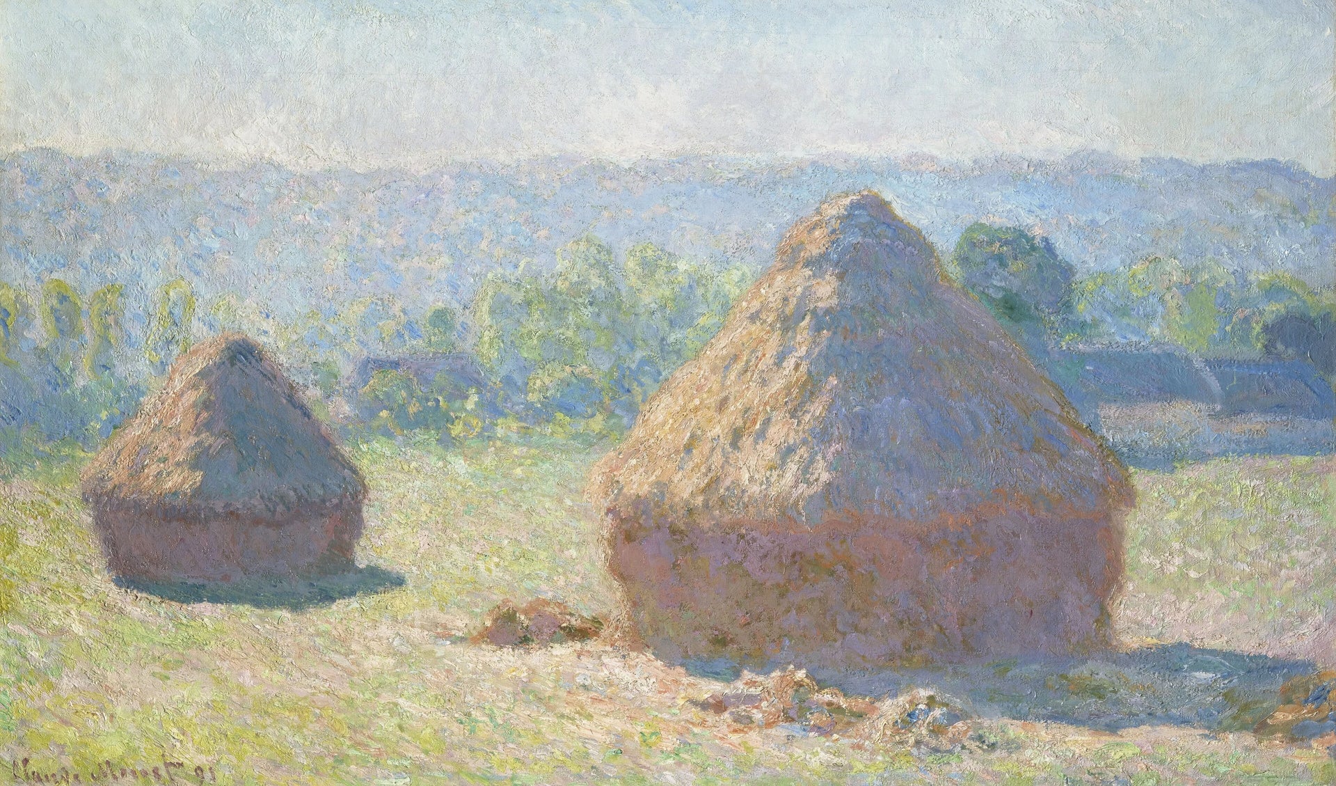 Meules, fin de l’été W1266 de Claude Monet – musée d’Orsay RF 1975 3
