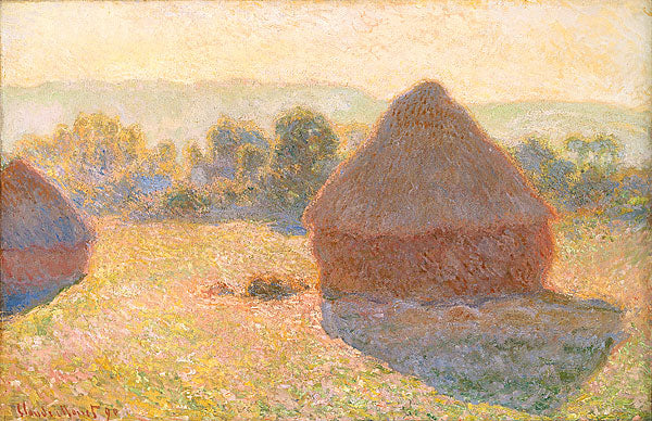 Haystacks, Midday - Claude Monet