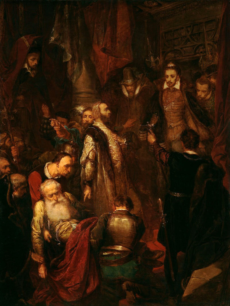 Wapowski's Murder during the Coronation of Henry Walezy by Jan Matejko - Jan Matejko