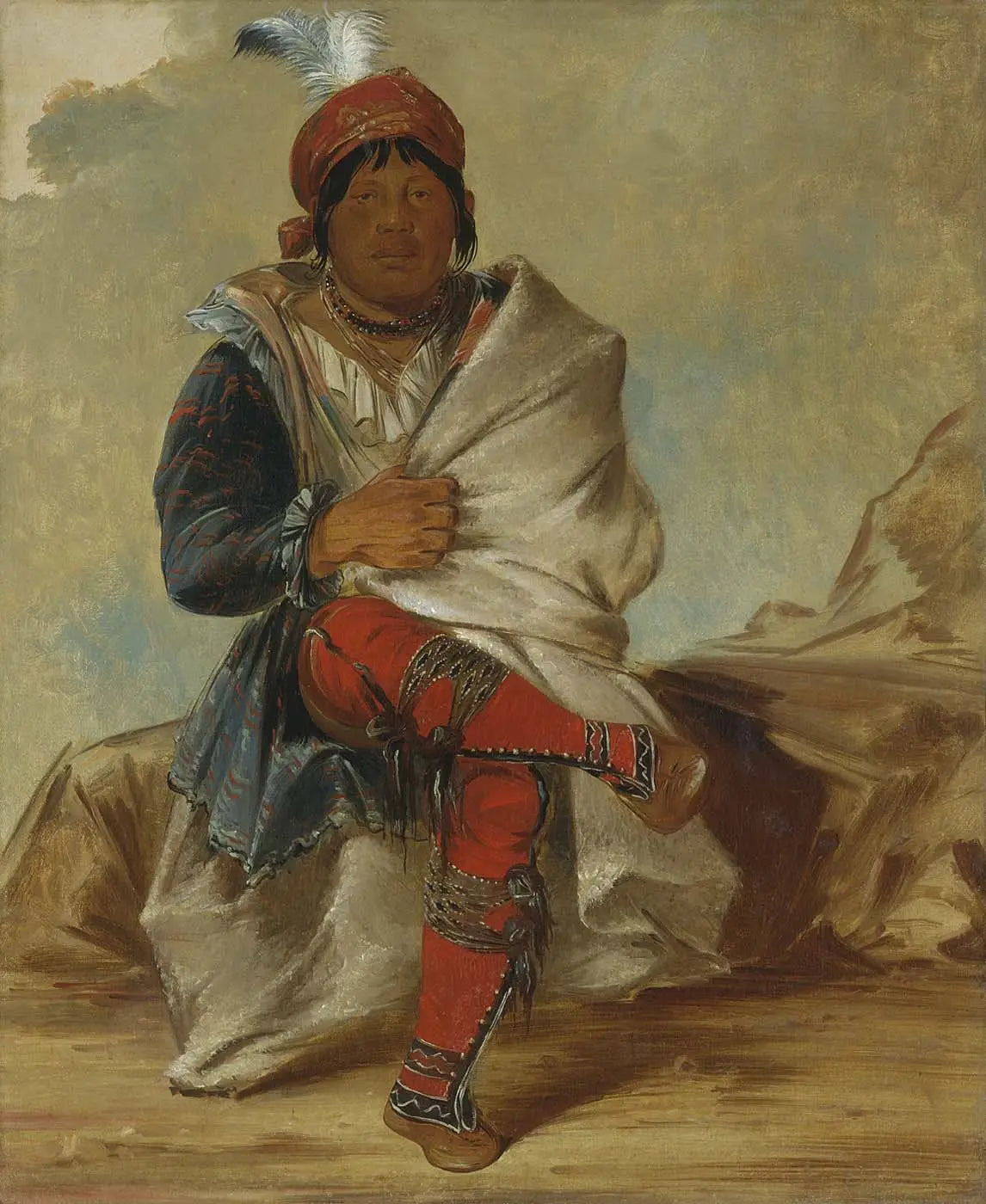 Mick-e-no-páh chef de la tribu - George Catlin - Alpha Reproduction
