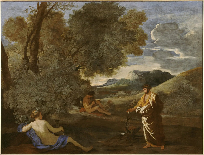 Midas transforming into or the branch of a holm oak - Nicolas Poussin
