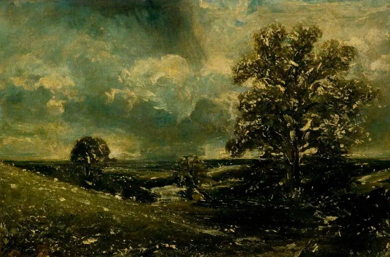 Midi, West End Fields, Hampstead, London (sketch) - John Constable
