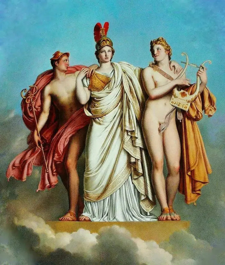 Minerve between Apollo and Mercury - Anne-Louis Girodet