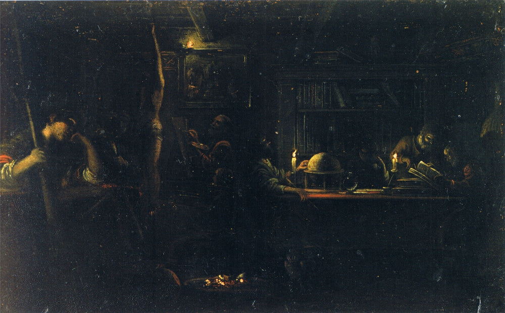 Minerve, patronne des arts et des sciences - Adam Elsheimer