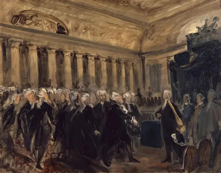 Mirabeau before Dreux-Brézé - Eugène Delacroix