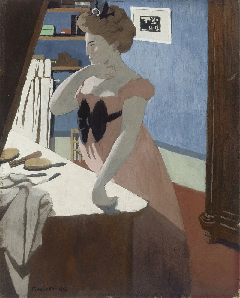 Misia at her hairdresser - Félix Vallotton