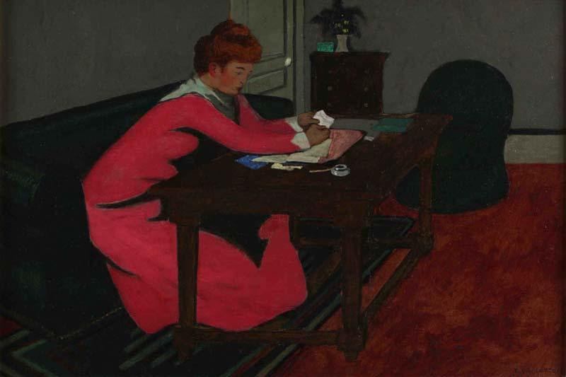 Misia at her desk - Félix Vallotton