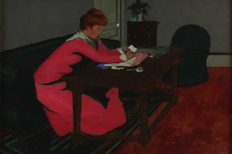 Misia at her desk - Félix Vallotton