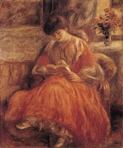 Misia Godebska-Sert Sitting - Pierre-Auguste Renoir