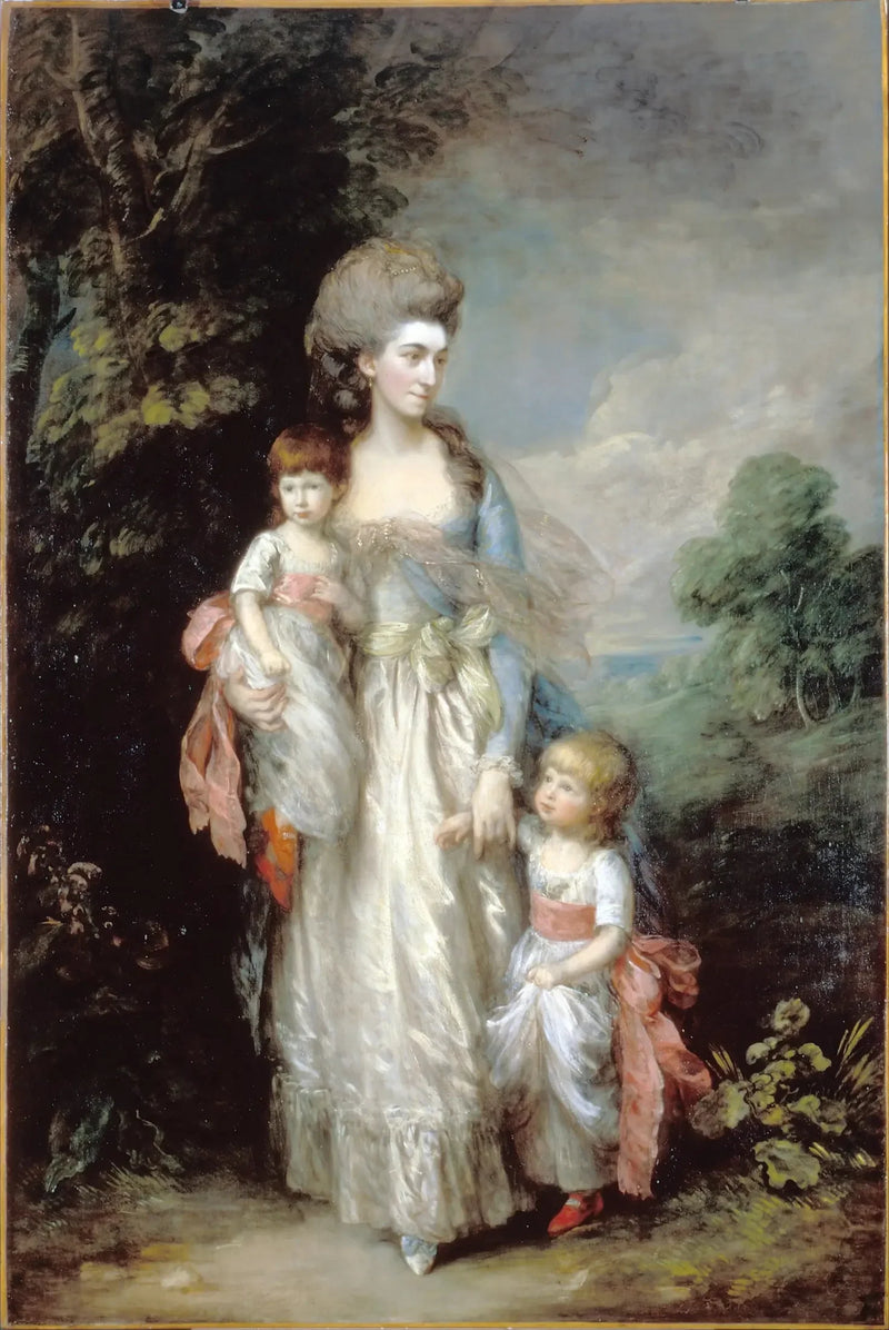 Miss Elizabeth Moody and her sons Samuel and Thomas - Thomas Gainsborough