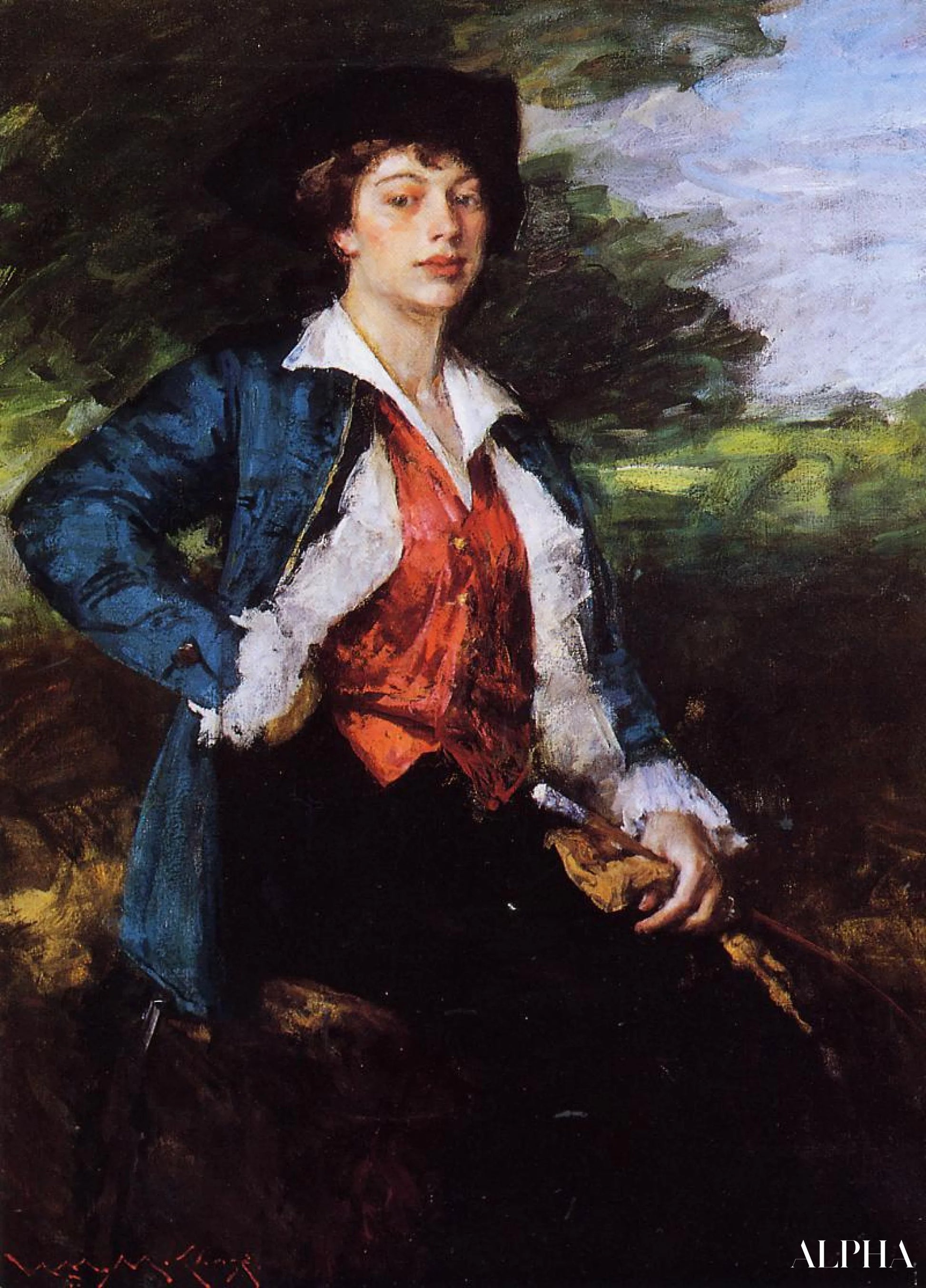 Miss L., aka Isabella Lathrop - William Merritt Chase - High-end reproductions of paintings and artworks