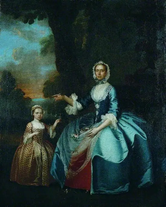 Mrs. Dawson of Retford and her daughter - George Stubbs