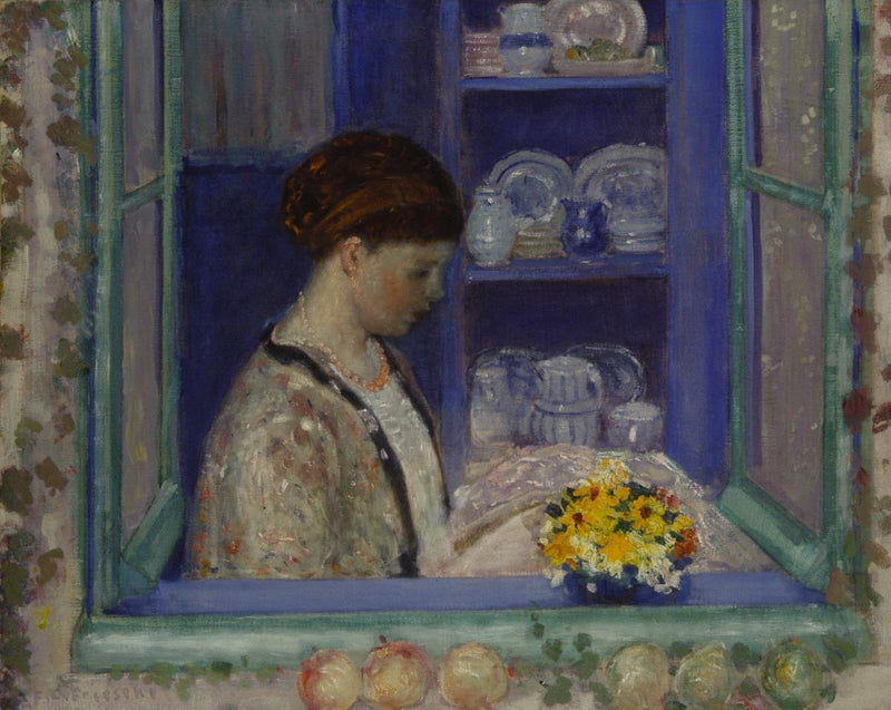 Mrs. Frieseke at the Kitchen Window - Frederick Carl Frieseke