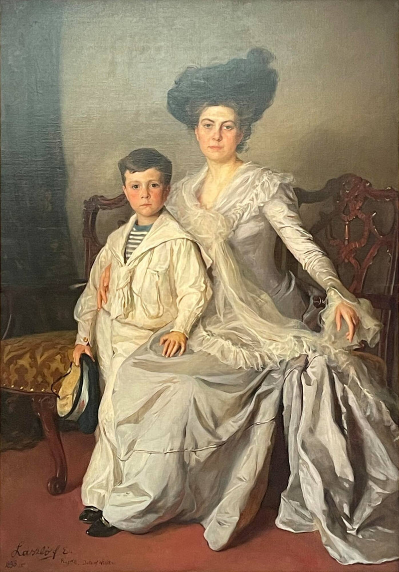 Mrs. Joseph Grafton Minot and her son, Grafton - Philip de László