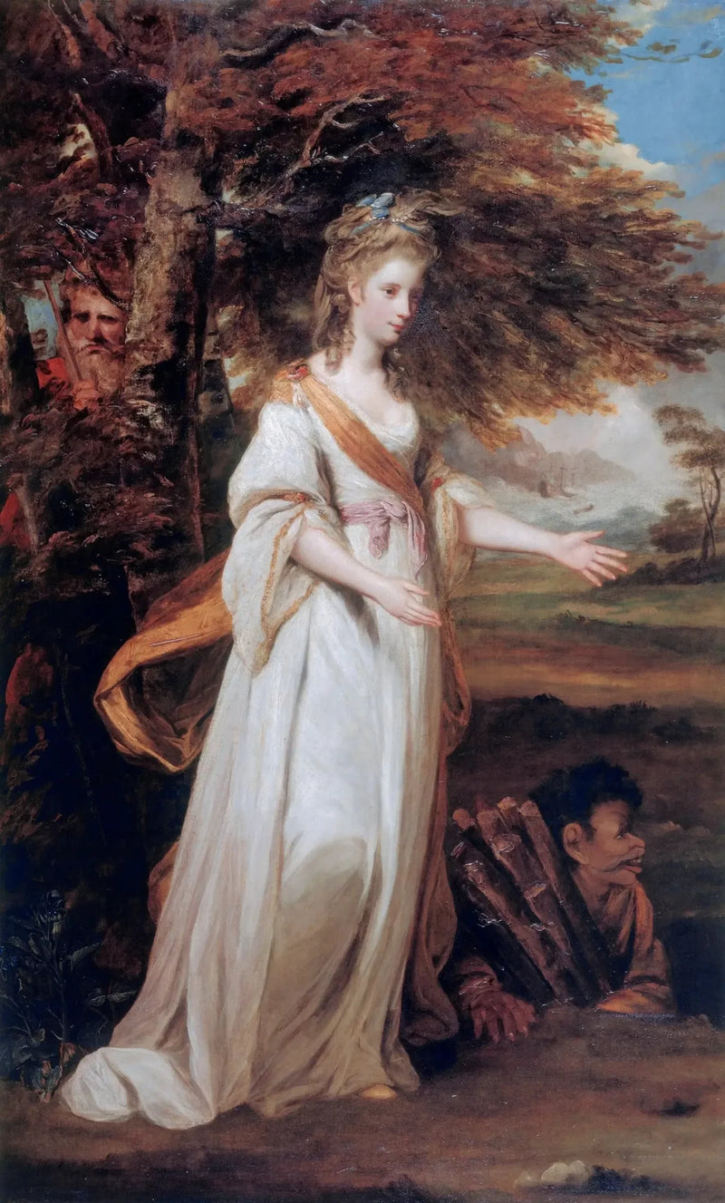 Mrs. Tollemache in the role of Miranda - Joshua Reynolds