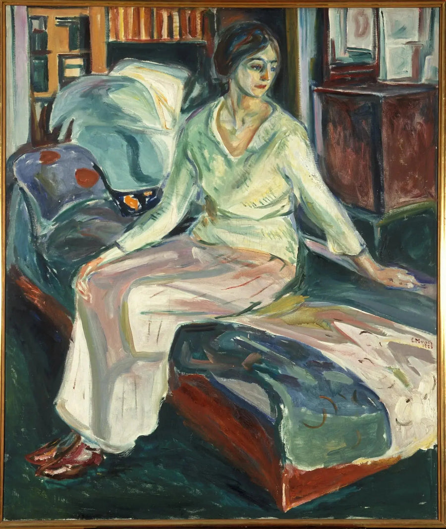 Model Sitting on the Couch - Edvard Munch