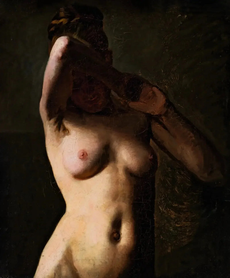 Female model. Half-figure - Peder Severin Krøyer