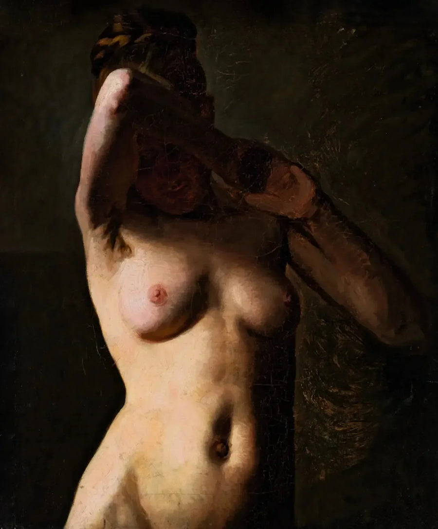 Female model. Half-figure - Peder Severin Krøyer