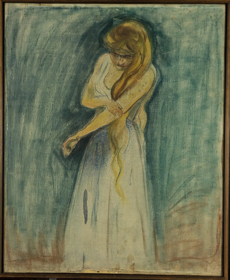Model Scratching His Arms - Edvard Munch