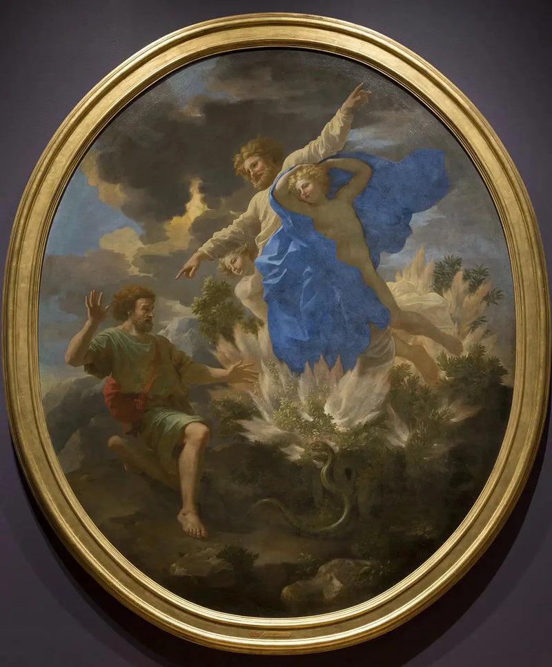 Moses Before the Burning Bush - Nicolas Poussin