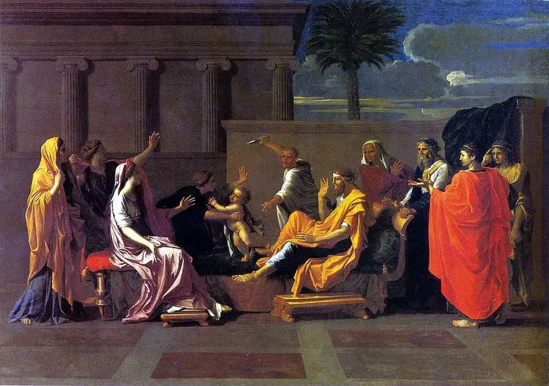 Moses Child Trampling the Pharaoh's Crown - Nicolas Poussin