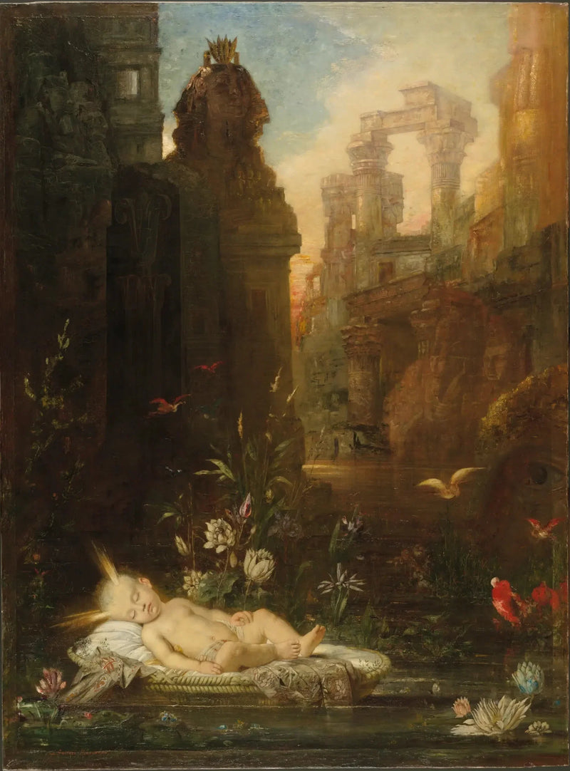 Moses Exposed on the Nile - Gustave Moreau