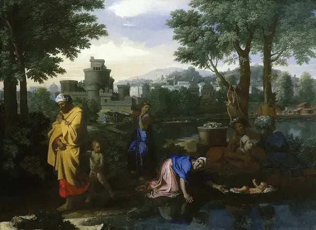 Moses Exposed on the Waters - Nicolas Poussin