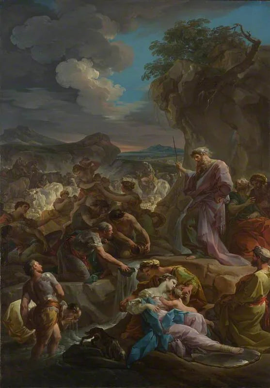 Moses Striking the Rock - Corrado Giaquinto