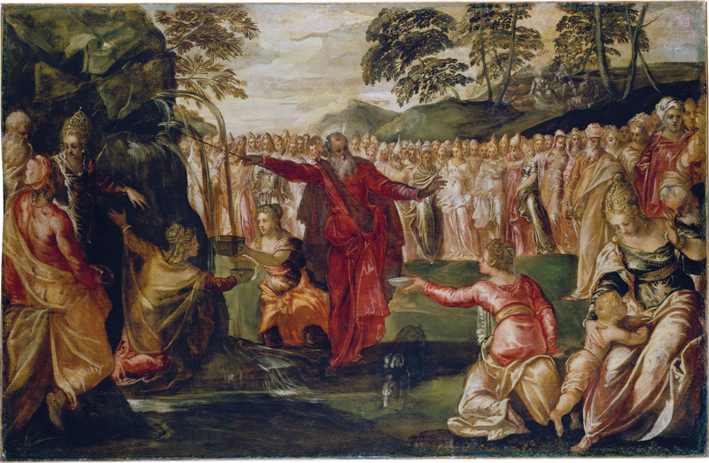 Moses Striking the Rock - Jacopo Tintoretto