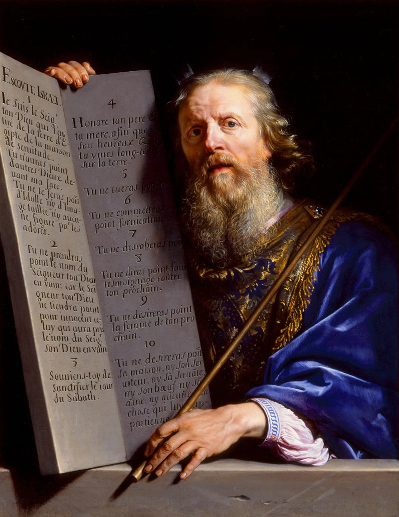 Moses presenting the Tablets of the Law - Philippe de Champaigne