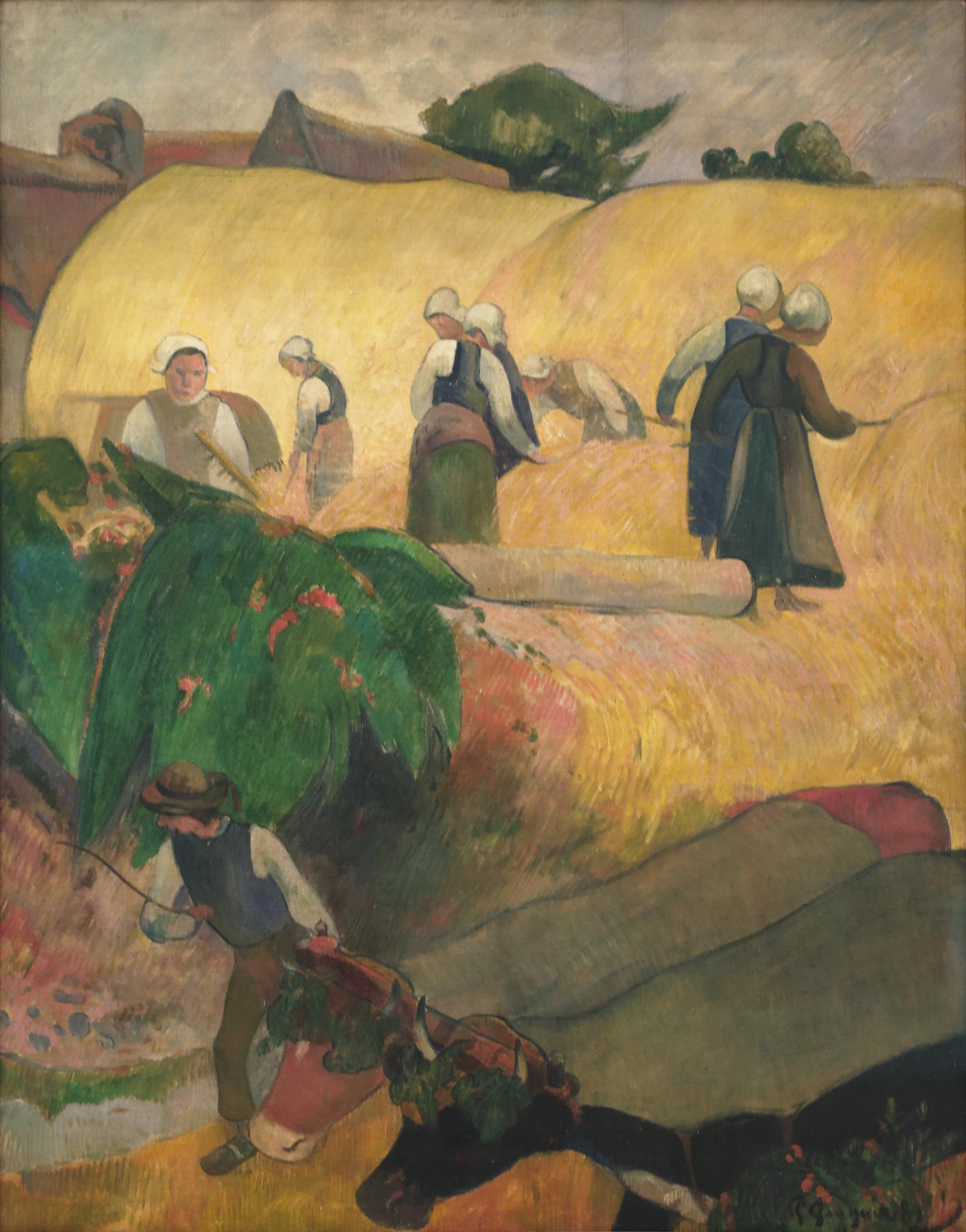 Reproduction du tableau « Moisson en Bretagne - Paul Gauguin » par Alpha Reproduction en peinture à l’huile
