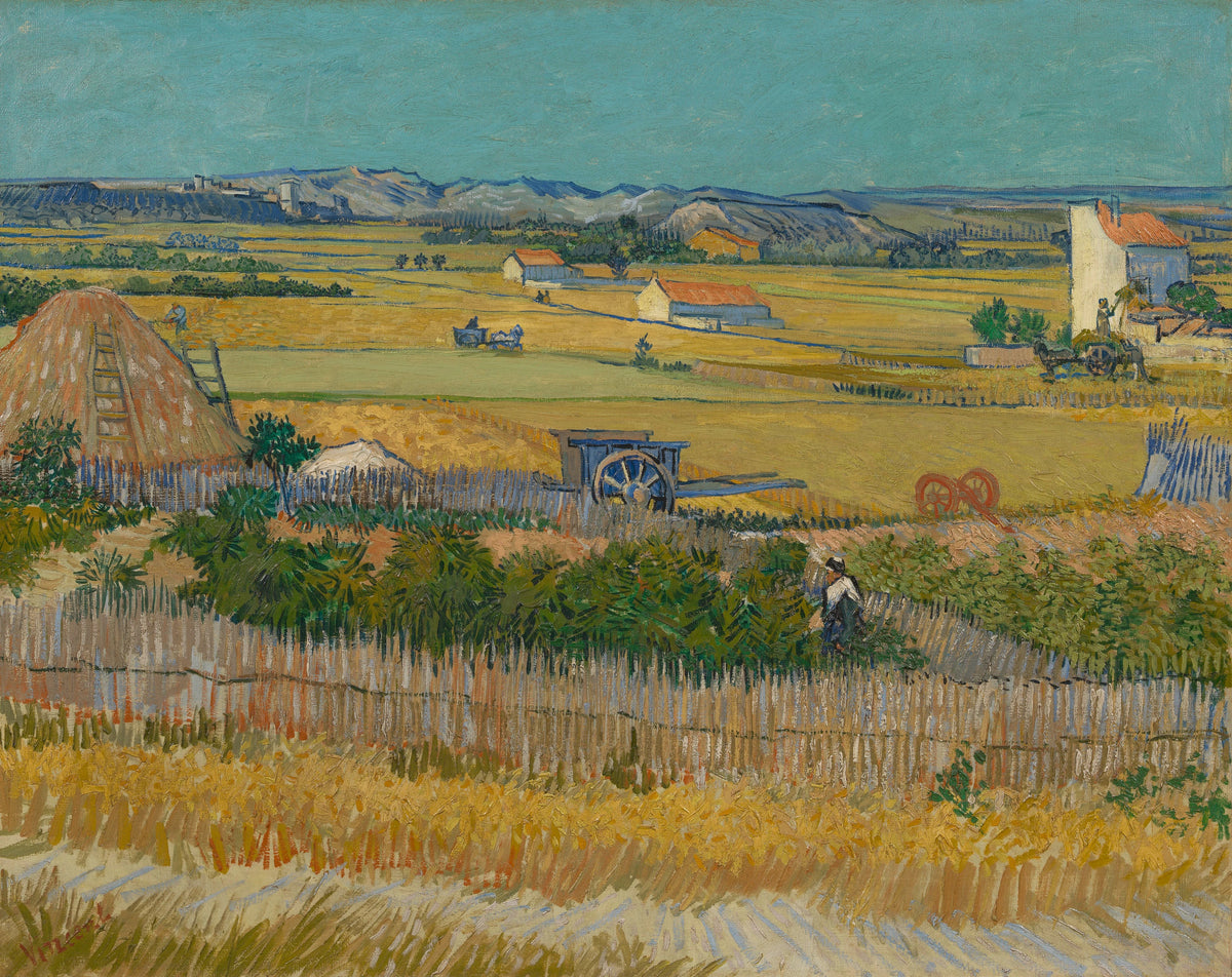 The Harvest in La Crau, F412 - Vincent van Gogh